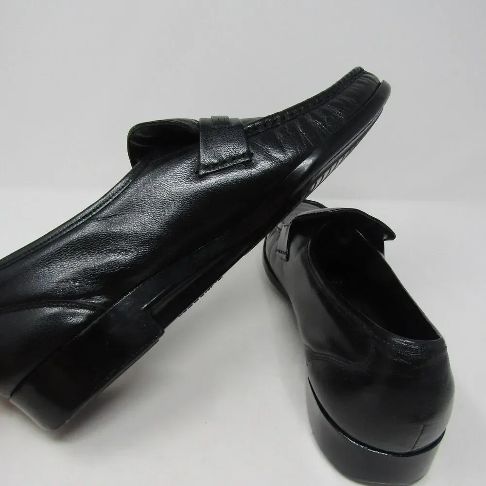Florsheim Comfortech Men's Black Leather Slip On Loafers Dress Shoes US 10 B